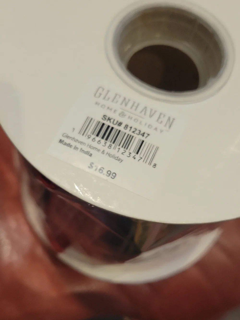 Plaid Wide Wired Christmas Ribbon For Trees/ Garland/Etc.. Brand New W/ Tags!